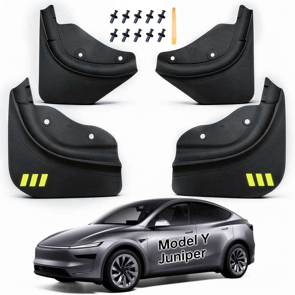 Mud Flaps for Tesla Model Y Juniper 2025-2026 (4-Piece a Kit)