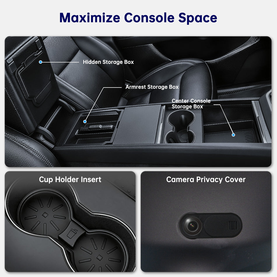 Center Console Organizer for Tesla Model Y (7PCS)